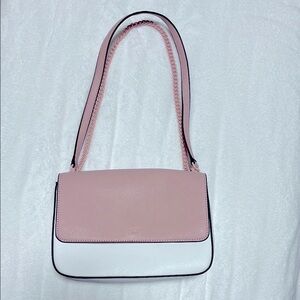 DKNY Pink and White Shoulder/ Crossbody Bag